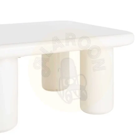 Mesa de centro lacada en DM color crema 78x78x41cm - Ixia - 615594IX - foto-secundaria-1