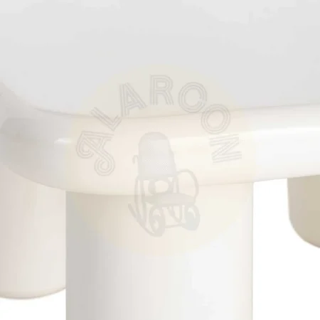 Mesa de centro lacada en DM color crema 78x78x41cm - Ixia - 615594IX - foto-secundaria-3