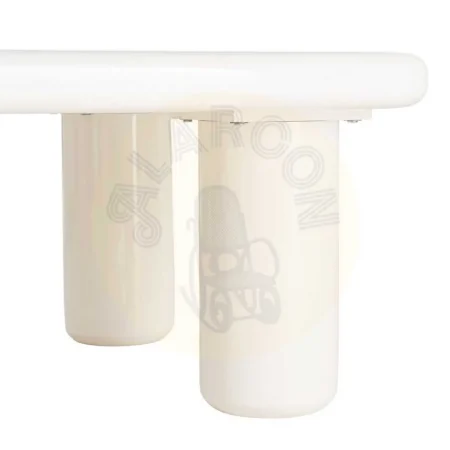 Mesa de centro lacada en DM color crema 78x78x41cm - Ixia - 615594IX - foto-secundaria-5
