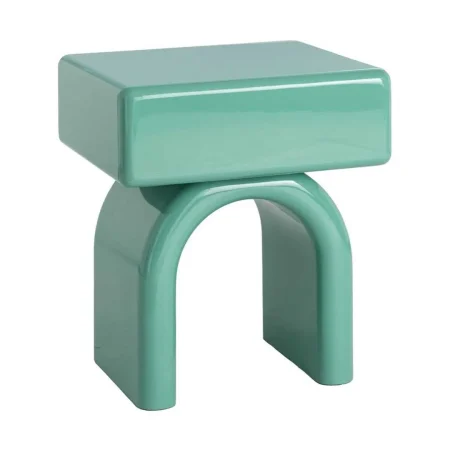 Mesita lacada en DM verde para salón 50x40x57cm - Ixia - 615598IX - foto-blanco