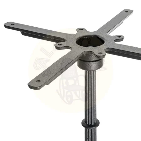 Patas para mesa de hierro negro aptas para tableros cuadrados y redondos 54x54x108cm - Ixia - 615605IX - foto-secundaria-1