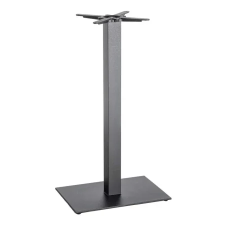 Patas para mesa en hierro negro estilo contract soporte diámetro tubo 8cm aptas para tableros rectangulares hasta y ovalados hasta 40x60x108cm - Ixia - 615609IX - foto-blanco