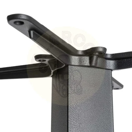 Patas para mesa en hierro negro estilo contract soporte diámetro tubo 8cm aptas para tableros rectangulares hasta y ovalados hasta 40x60x108cm - Ixia - 615609IX - foto-secundaria-2