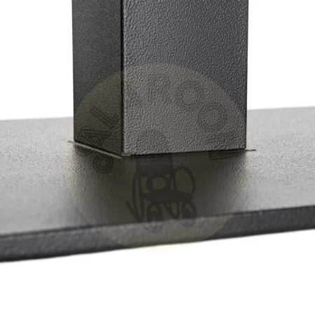 Patas para mesa en hierro negro estilo contract soporte diámetro tubo 8cm aptas para tableros rectangulares hasta y ovalados hasta 40x60x108cm - Ixia - 615609IX - foto-secundaria-5