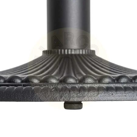 Patas para mesa en hierro negro soporte aptas para tableros cuadrados hasta y redondos de diámetro 100cm 55x55x72cm - Ixia - 615610IX - foto-secundaria-4