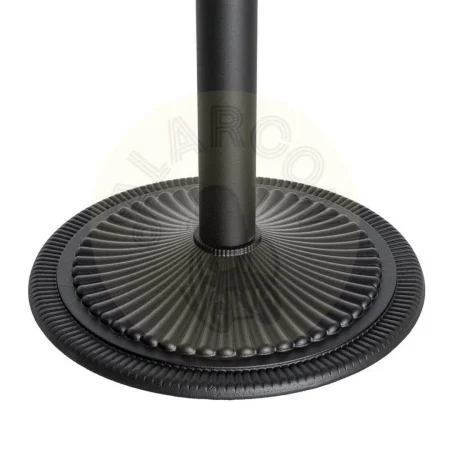 Patas para mesa de hierro negro estilo contract soporte aptas para tablero cuadrado hasta y redondo hasta diámetro 90cm 55x55x108cm - Ixia - 615611IX - foto-secundaria-3