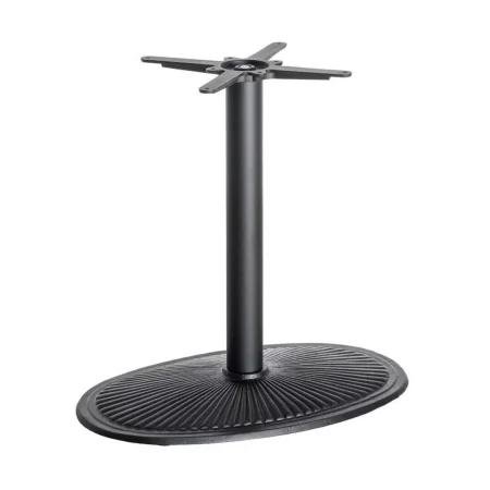 Patas para mesa en hierro negro con soporte aptas para tableros rectangulares hasta y ovalados hasta 46x76x72cm - Ixia - 615612IX - foto-blanco