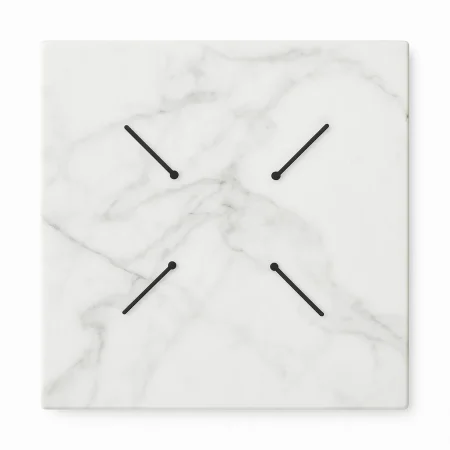 Tablero de mesa cuadrado en HPL apto para exterior 60x60x1.20cm - Ixia - 615618IX - foto-blanco