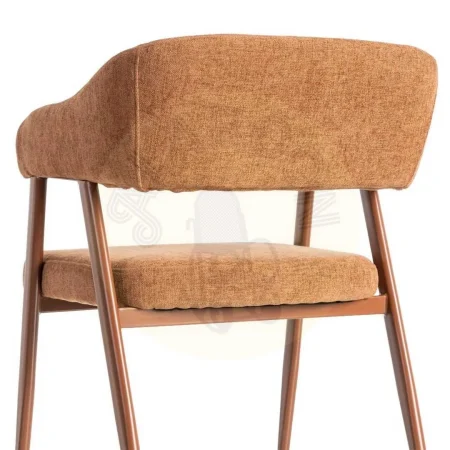 Silla teja de tejido 100% poliéster con patas de acero 56x60x81cm - Ixia - 615635IX - foto-secundaria-4