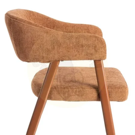 Silla teja de tejido 100% poliéster con patas de acero 56x60x81cm - Ixia - 615635IX - foto-secundaria-5