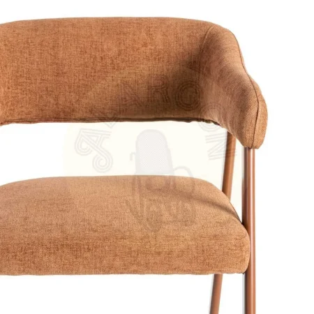 Silla teja de tejido 100% poliéster con patas de acero 56x60x81cm - Ixia - 615635IX - foto-secundaria-7