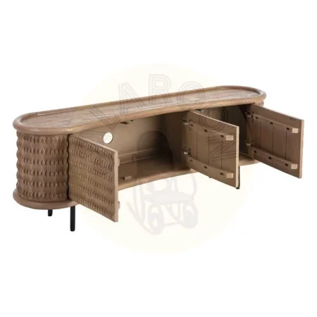 Aparador en madera de mango y hierro acabado natural para salón 168x40x58cm - Ixia - 615639IX - foto-secundaria-1