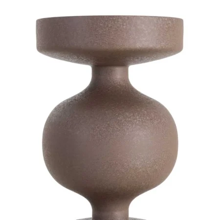 Mesita auxiliar marrón de acero 33x33x52cm - Ixia - 615641IX - foto-blanco