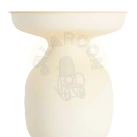 Mesita auxiliar en acero blanco roto 46x46x51cm - Ixia - 615643IX - foto-secundaria-2