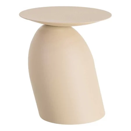Mesita beige de acero 46x46x51cm - Ixia - 615644IX - foto-blanco