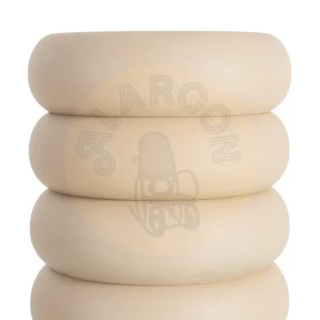 Mesita auxiliar beige en acero 46x46x51cm - Ixia - 615645IX - foto-secundaria-2