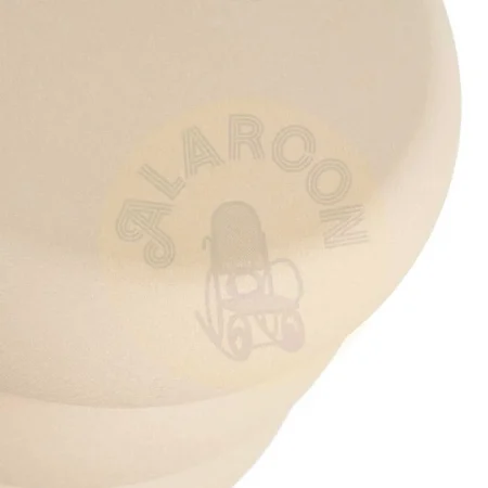 Mesita auxiliar beige en acero 46x46x51cm - Ixia - 615645IX - foto-secundaria-4