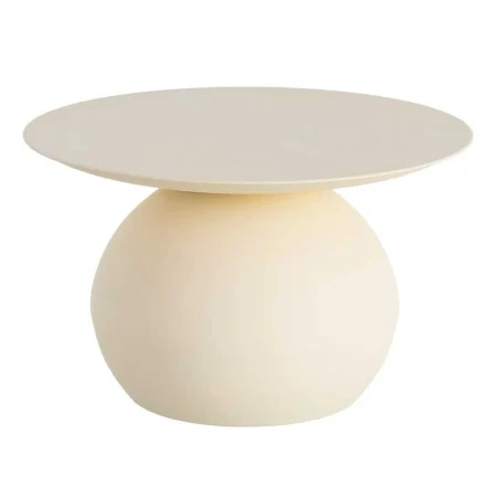 Mesa de centro blanco roto en acero 60x60x45cm - Ixia - 615646IX - foto-blanco