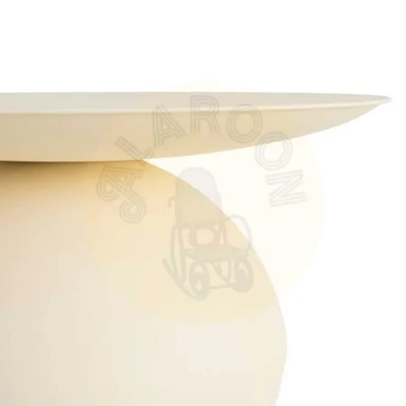 Mesa de centro blanco roto en acero 60x60x45cm - Ixia - 615646IX - foto-secundaria-3