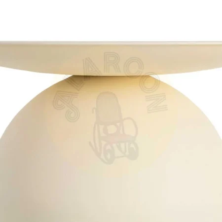 Mesa de centro blanco roto en acero 60x60x45cm - Ixia - 615646IX - foto-secundaria-4