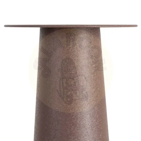 Mesa de centro marrón en acero 45x45x51cm - Ixia - 615647IX - foto-secundaria-2