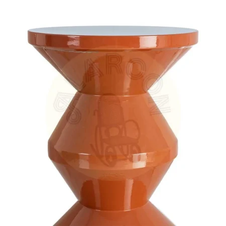 Mesa auxiliar terracota de metal para decoración 33x33x55cm - Ixia - 615665IX - foto-secundaria-2