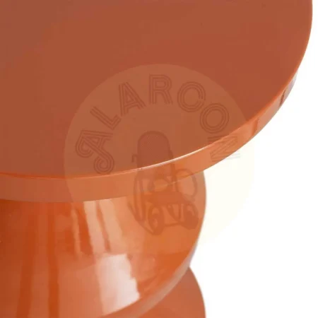 Mesa auxiliar terracota de metal para decoración 33x33x55cm - Ixia - 615665IX - foto-secundaria-5