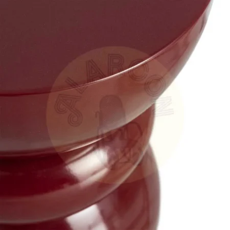 Mesa auxiliar burdeos en metal con decoración 38x38x47cm - Ixia - 615667IX - foto-secundaria-5
