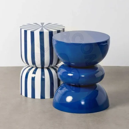 Mesa auxiliar metálica azul 38x38x47cm - Ixia - 615669IX - foto-secundaria-1
