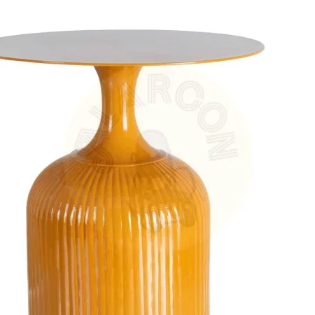 Mesa auxiliar metálica color mostaza para decoración 38x38x48cm - Ixia - 615671IX - foto-secundaria-2