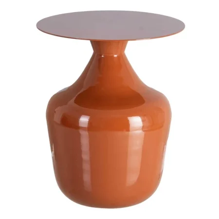 Mesa auxiliar metálica terracota decorativa 38x38x47cm - Ixia - 615672IX - foto-blanco