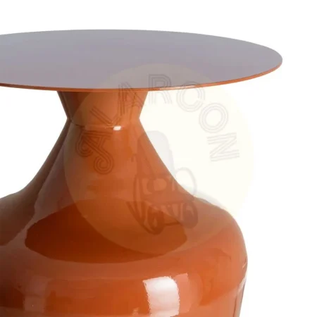 Mesa auxiliar metálica terracota decorativa 38x38x47cm - Ixia - 615672IX - foto-secundaria-2