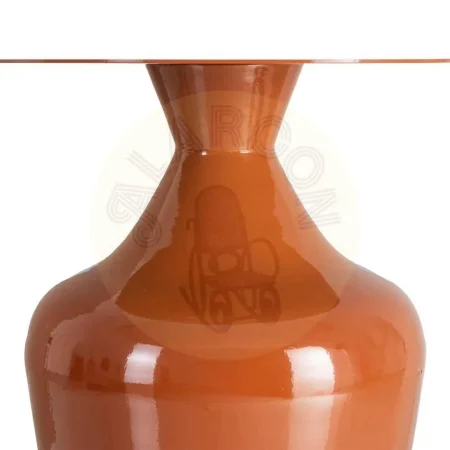 Mesa auxiliar metálica terracota decorativa 38x38x47cm - Ixia - 615672IX - foto-secundaria-3