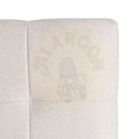 Cabecero tapizado beige en tejido con relleno de foam y estructura en madera contrachapada 160x12x100cm - Ixia - 615674IX - foto-secundaria-1