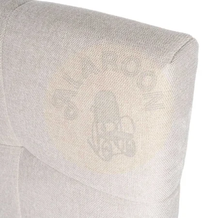 Cabecero tapizado beige en tejido con relleno de foam y estructura en madera contrachapada 160x12x100cm - Ixia - 615674IX - foto-secundaria-2