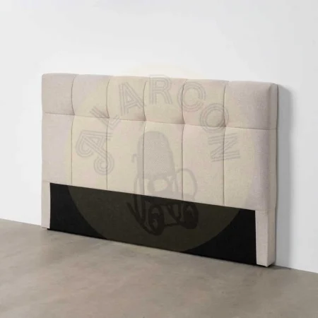Cabecero tapizado beige en tejido con relleno de foam y estructura en madera contrachapada 160x12x100cm - Ixia - 615674IX - foto-secundaria-6