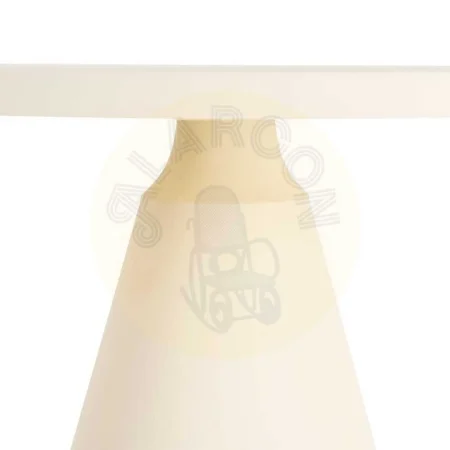 Mesita auxiliar crema en acero 71x71x38cm - Ixia - 615680IX - foto-secundaria-1
