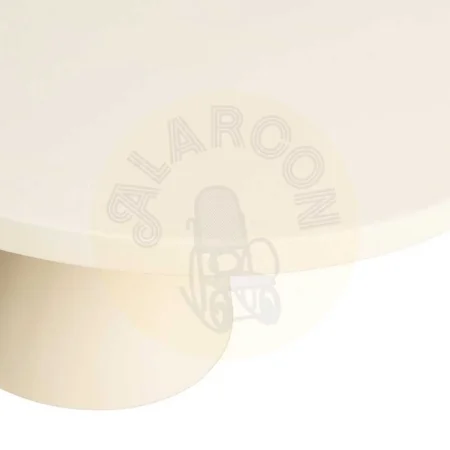 Mesita auxiliar crema en acero 71x71x38cm - Ixia - 615680IX - foto-secundaria-3