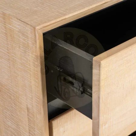 Cómoda Sintra madera de caucho y metal color natural y negro - Ixia 99.50x40x87cm - Ixia - 615682IX - foto-secundaria-4