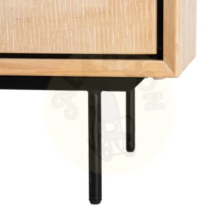 Cómoda Sintra madera de caucho y metal color natural y negro - Ixia 99.50x40x87cm - Ixia - 615682IX - foto-secundaria-7