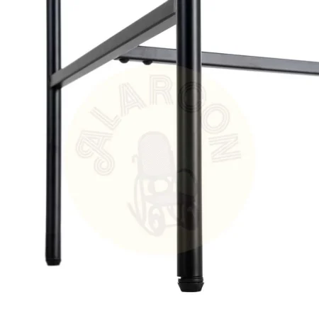 Escritorio natural y negro en madera y metal con cajones 150x40x74cm - Ixia - 615684IX - foto-secundaria-7