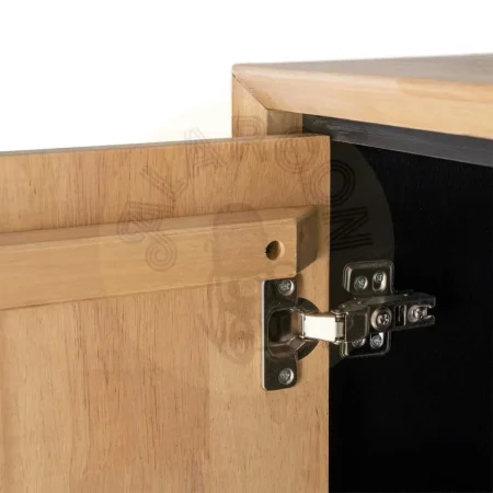 Armario natural y negro en madera y metal 84.50x40x153cm - Ixia - 615685IX - foto-secundaria-3