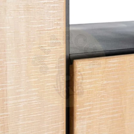 Armario natural y negro en madera y metal 84.50x40x153cm - Ixia - 615685IX - foto-secundaria-6