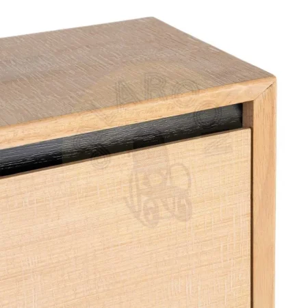 Zapatero dos tonos natural y negro en madera y metal para tallas hasta la 40 60x25x123cm - Ixia - 615688IX - foto-secundaria-2