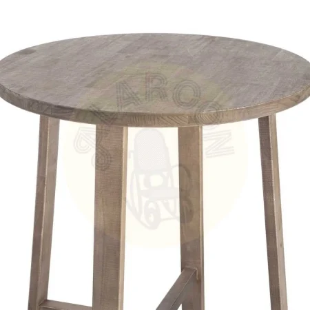 Mesa alta en madera de pino color natural estilo cottage 79.50x79.50x102cm - Ixia - 615695IX - foto-secundaria-2