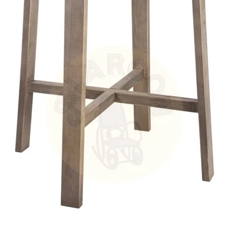 Mesa alta en madera de pino color natural estilo cottage 79.50x79.50x102cm - Ixia - 615695IX - foto-secundaria-4