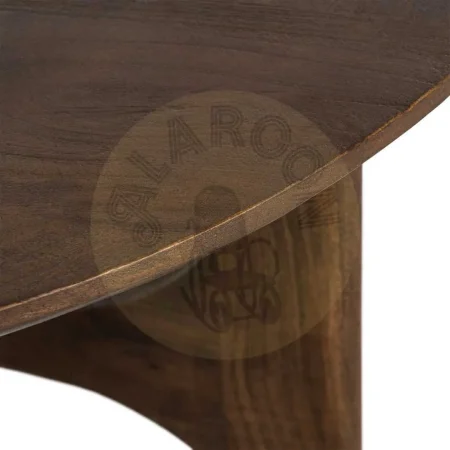 Mesa de centro de madera de mango natural 90x90x45cm - Ixia - 615787IX - foto-secundaria-2