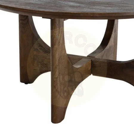 Mesa de centro de madera de mango natural 90x90x45cm - Ixia - 615787IX - foto-secundaria-3