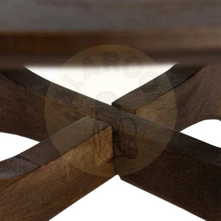 Mesa de centro de madera de mango natural 90x90x45cm - Ixia - 615787IX - foto-secundaria-4