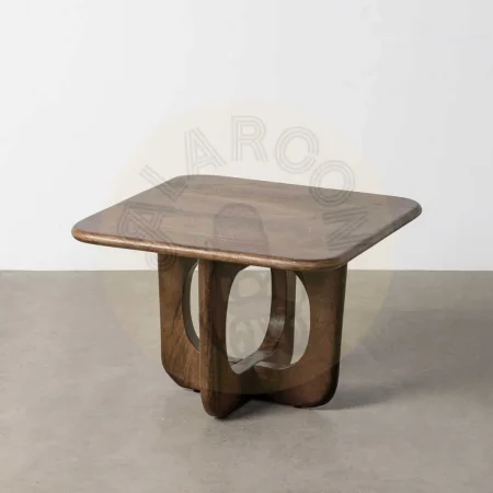 Mesa de centro marrón en madera de mango 60x60x40cm - Ixia - 615790IX - foto-secundaria-7